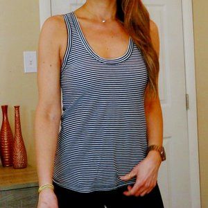 NWT Susina XS Black & White Striped Tank Top